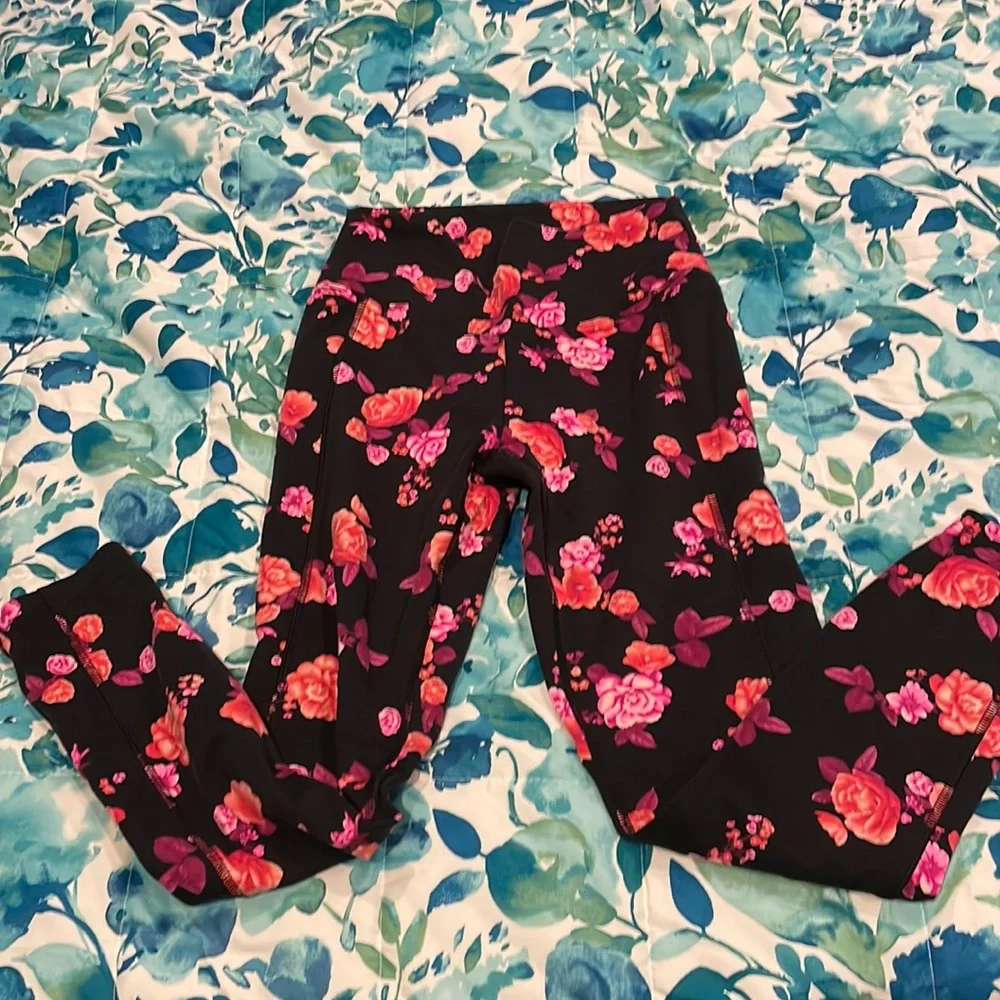 Victoria’s Secret PINK Sport leggings size Small 🌸Floral Print - Picture 1 of 7